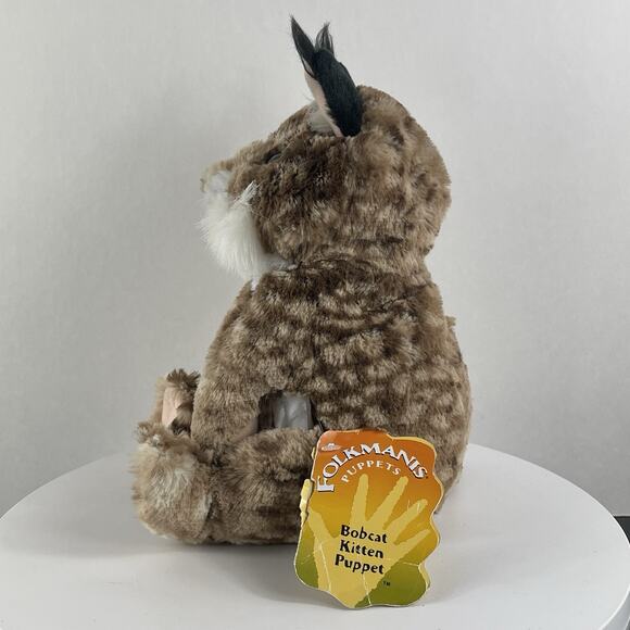 Folkmanis Bobcat Kitten Hand Puppet, 10" - Picture 3 of 10